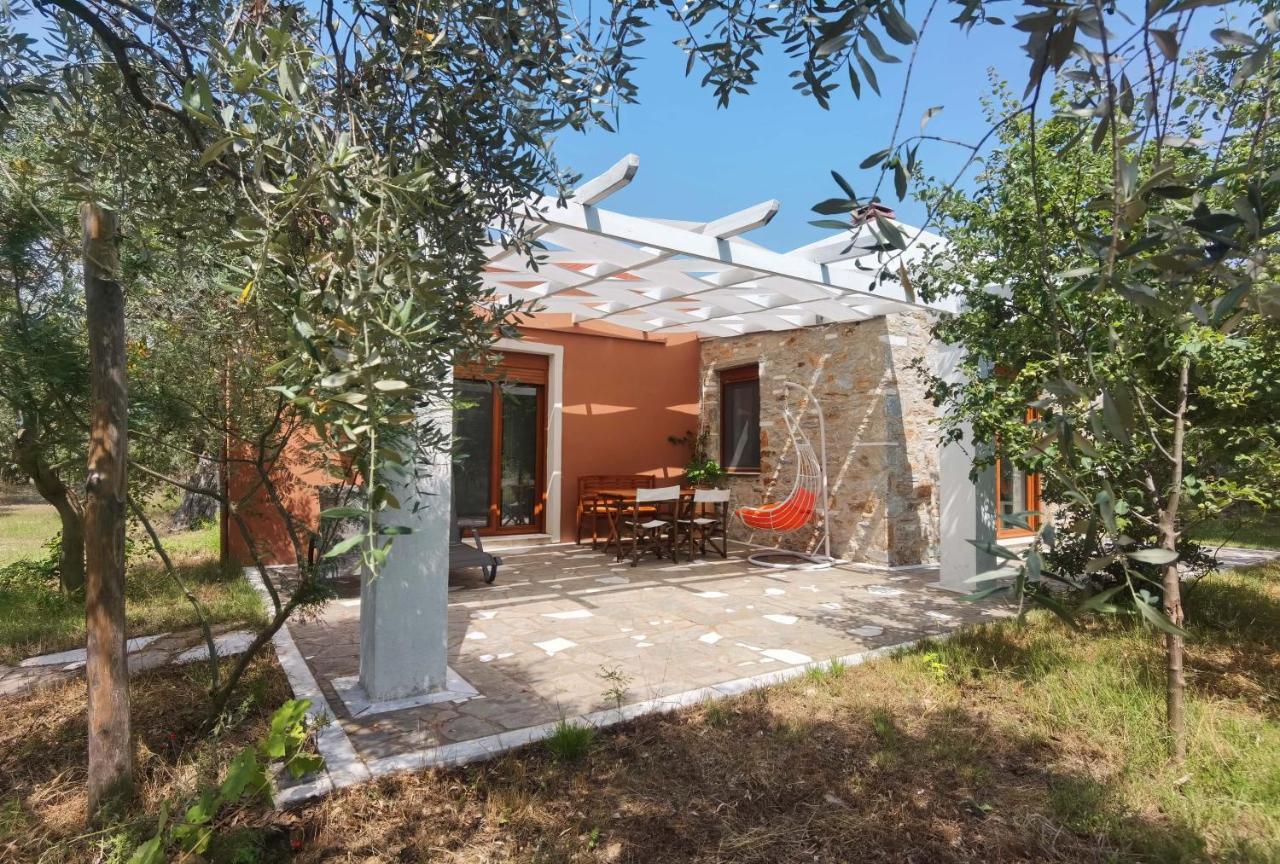 Elea Stone Houses In Organic Quiet Olive Grove, Prinos, Thassos Buitenkant foto