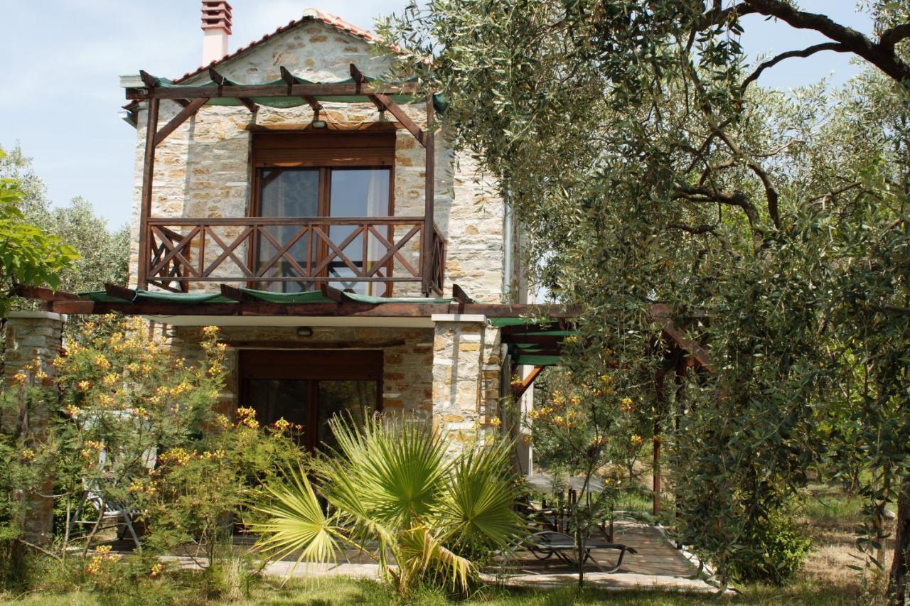 Elea Stone Houses In Organic Quiet Olive Grove, Prinos, Thassos Buitenkant foto