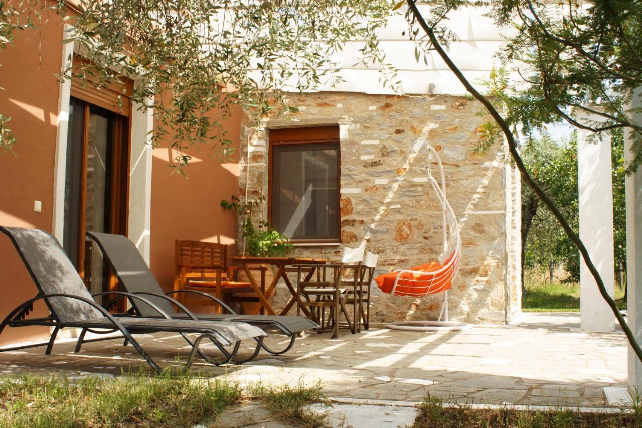 Elea Stone Houses In Organic Quiet Olive Grove, Prinos, Thassos Buitenkant foto