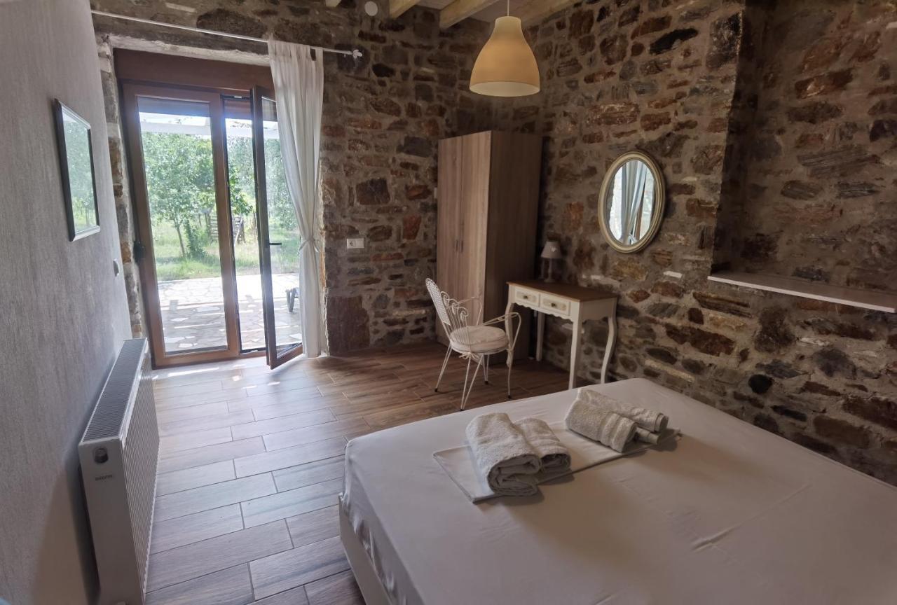 Elea Stone Houses In Organic Quiet Olive Grove, Prinos, Thassos Buitenkant foto