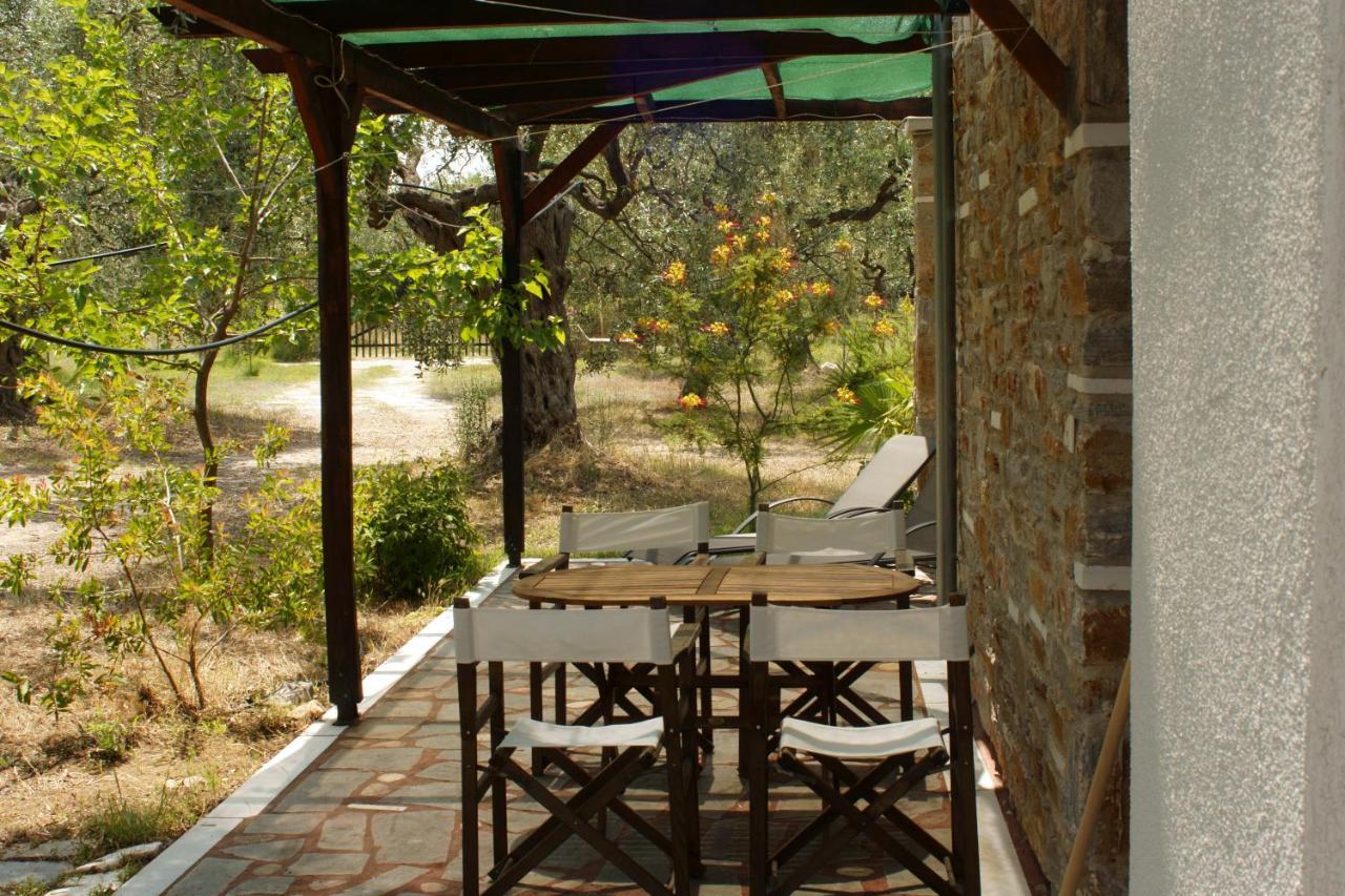 Elea Stone Houses In Organic Quiet Olive Grove, Prinos, Thassos Buitenkant foto