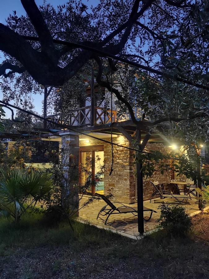 Elea Stone Houses In Organic Quiet Olive Grove, Prinos, Thassos Buitenkant foto