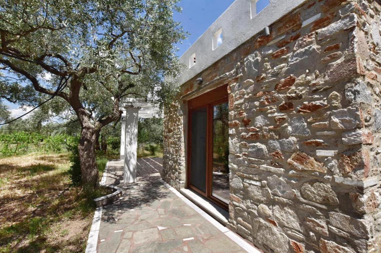 Elea Stone Houses In Organic Quiet Olive Grove, Prinos, Thassos Buitenkant foto