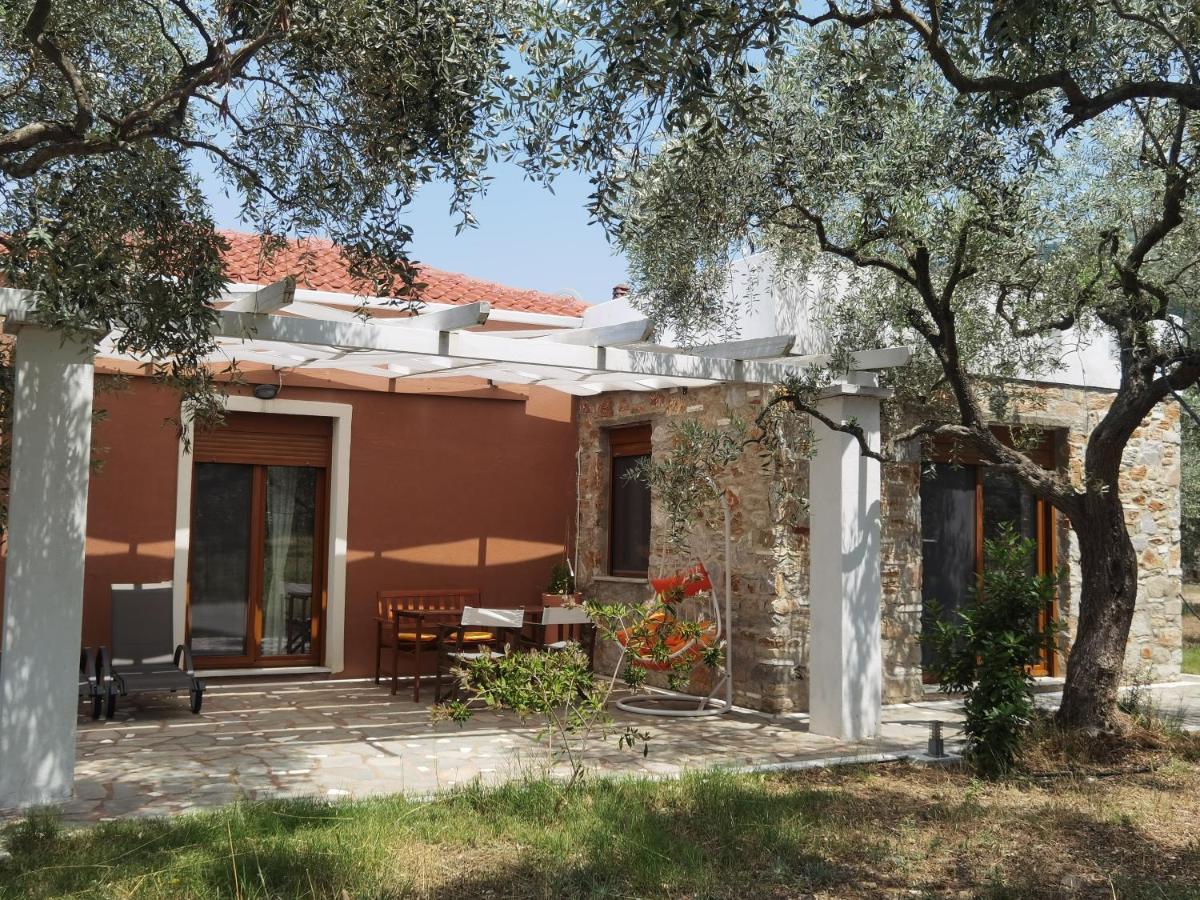 Elea Stone Houses In Organic Quiet Olive Grove, Prinos, Thassos Buitenkant foto