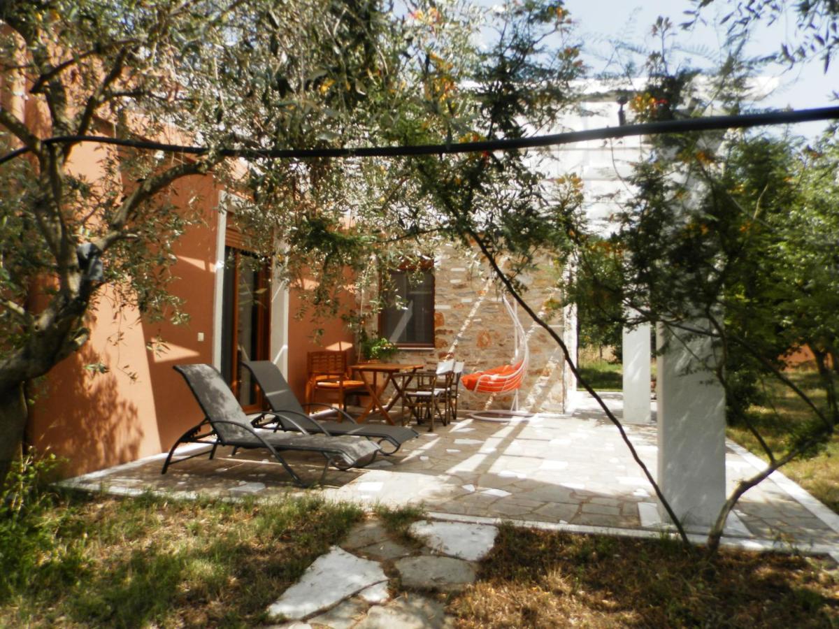 Elea Stone Houses In Organic Quiet Olive Grove, Prinos, Thassos Buitenkant foto