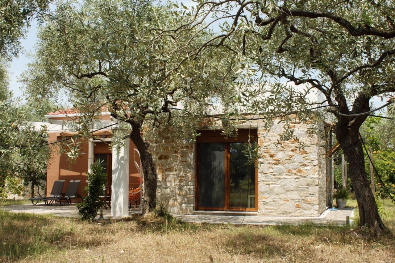 Elea Stone Houses In Organic Quiet Olive Grove, Prinos, Thassos Buitenkant foto