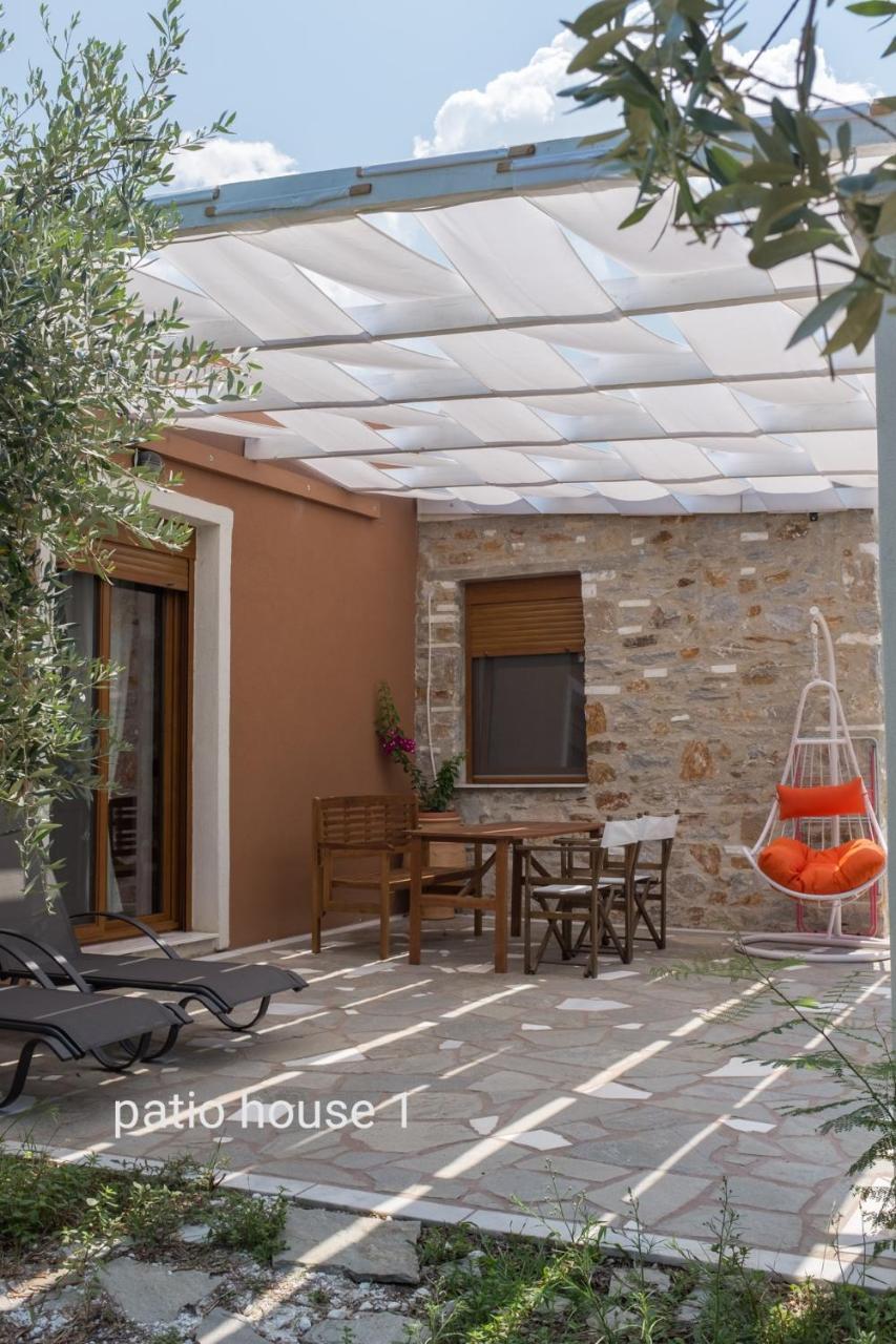 Elea Stone Houses In Organic Quiet Olive Grove, Prinos, Thassos Buitenkant foto